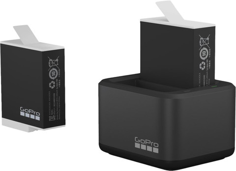 GoPro Dual Battery Charger + Enduro Batteries voorkant