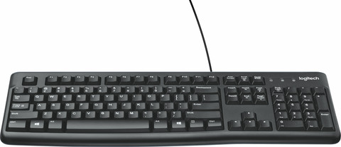 Logitech K120 Keyboard QWERTY front