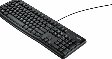 Logitech K120 Keyboard QWERTY left side