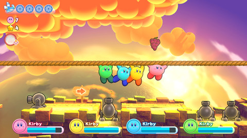 Kirby Return to Dreamland Deluxe Nintendo Switch product in use