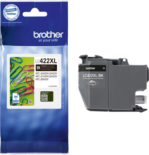 Brother LC-422XL Cartridge Zwart voorkant