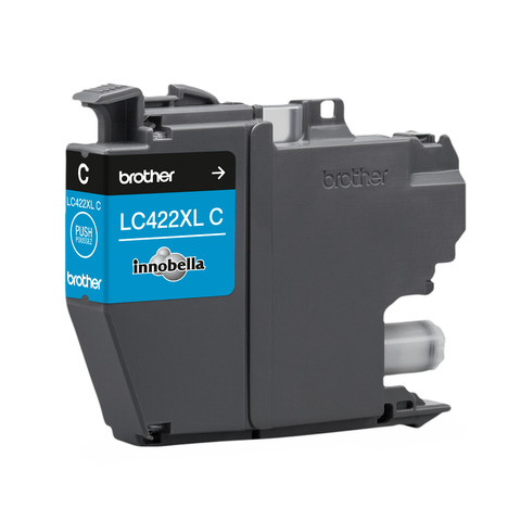 Brother LC-422XL Cartridge Cyaan rechterkant