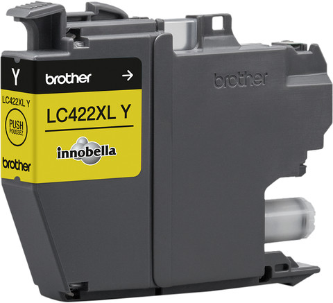 Brother LC-422XL Cartridge Geel rechterkant