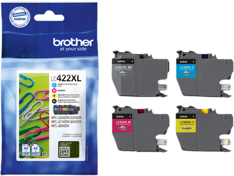 Brother LC-422XL Cartridge Combo Pack voorkant