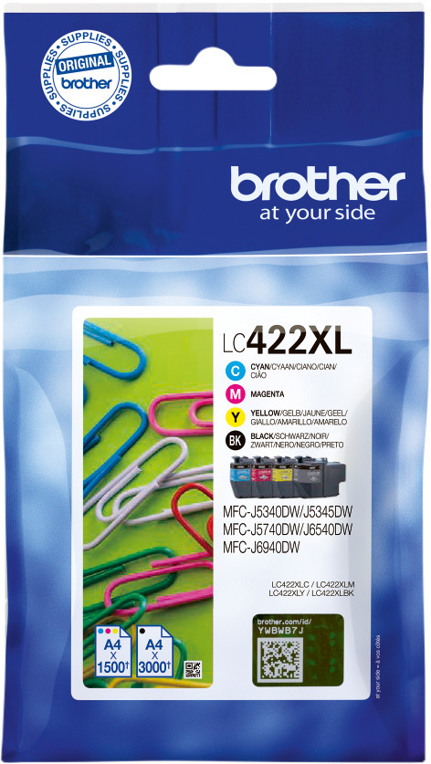 Brother LC-422XL Cartridge Combo Pack Main Image