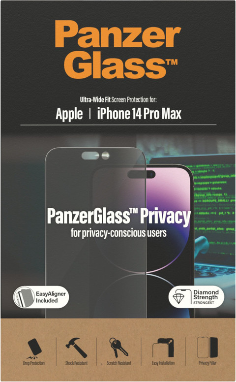 PanzerGlass Ultra-Wide Fit Apple iPhone 14 Pro Max Protège-écran de Confidentialité Verre null