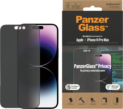 PanzerGlass Ultra-Wide Fit Apple iPhone 14 Pro Max Protège-écran de Confidentialité Verre null