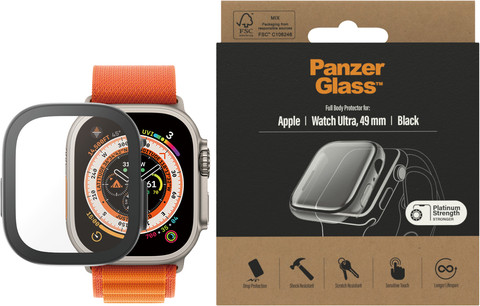 PanzerGlass Full Body Antibacterial Apple Watch Ultra 49 mm Screen Protector Glass Black detail