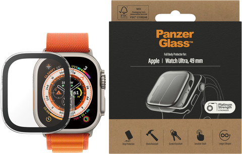 PanzerGlass Full Body Antibacterial Apple Watch Ultra 49mm Screen Protector Glass detail