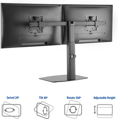 ACT AC8332 Monitorarm Gasgeveerd 2 Scherm null