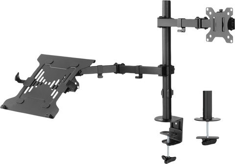 ACT AC8305 Monitor Arm 1 Screen with Laptop Arm front