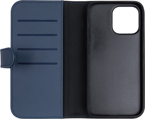 BlueBuilt Apple iPhone 14 Pro Max 2-in-1 Case Leer Blauw null