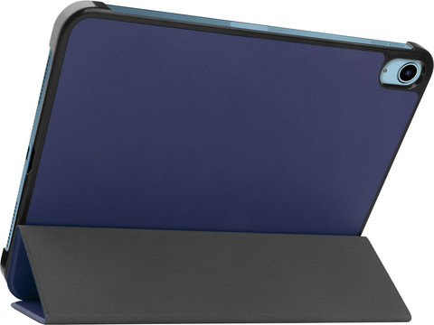 Just In Case Smart Tri-Fold Apple iPad (2022) Book Case Blue right side