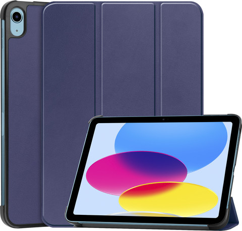 Just In Case Smart Tri-Fold Apple iPad (2022) Book Case Blue combined product