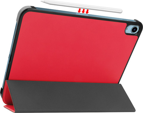 Just in Case Smart Tri-Fold Apple iPad (2022) Book Case Rouge null