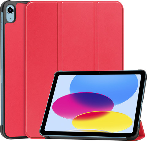 Just in Case Smart Tri-Fold Apple iPad (2022) Book Case Rouge null