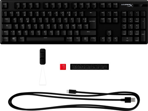 HyperX Alloy Origins PBT HX Red Lineair Mechanisch Gaming Toetsenbord AZERTY accessoire