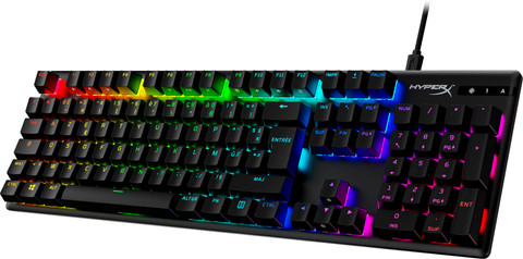 HyperX Alloy Origins PBT HX Red Lineair Mechanisch Gaming Toetsenbord AZERTY rechterkant