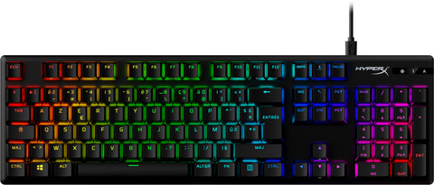 HyperX Alloy Origins PBT HX Red Lineair Mechanisch Gaming Toetsenbord AZERTY bovenkant