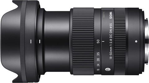 Sigma 18-50mm f/2.8 DC DN Contemporary Fujifilm X mount rechterkant