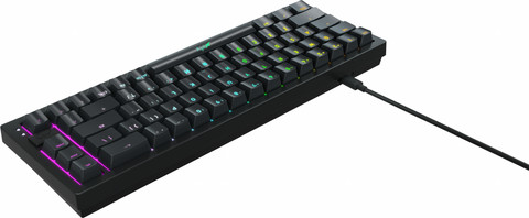 Xtrfy K5 Compact Gaming-Tastatur Qwertz Schwarz rückseite