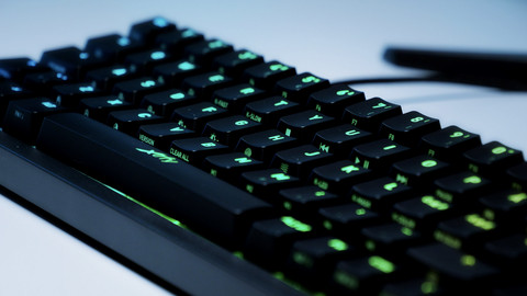 Xtrfy K5 Compact Gaming-Tastatur Qwertz Schwarz produkt in gebrauch