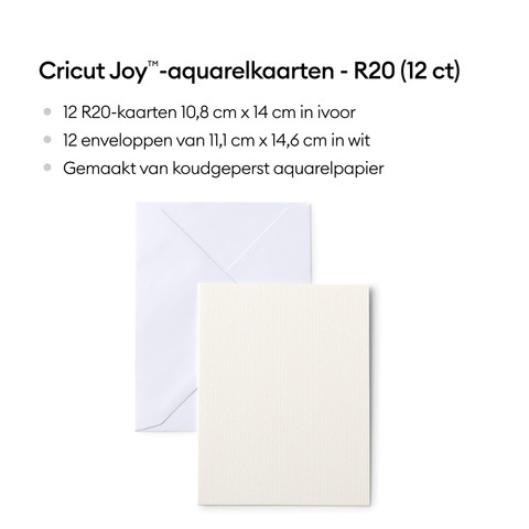 Cricut Aquarelkaarten R20 12 stuks null