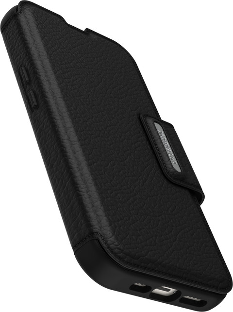 Otterbox Strada Apple iPhone 14 Book Case Cuir Noir côté droit