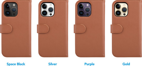 BlueBuilt Apple iPhone 14 Pro Max 2-in-1 Case Leather Brown null