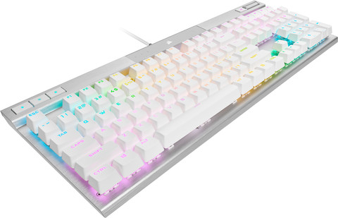 Corsair K70 Pro Optical-Mechanical Gaming Keyboard Wit Azerty rechterkant