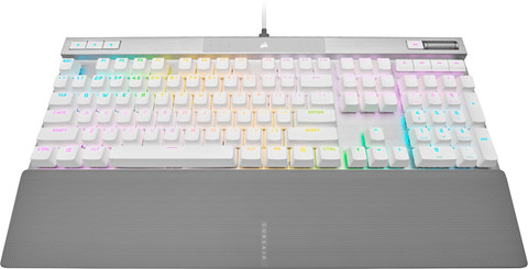 Corsair K70 Pro Optical-Mechanical Gaming Keyboard Wit Azerty voorkant