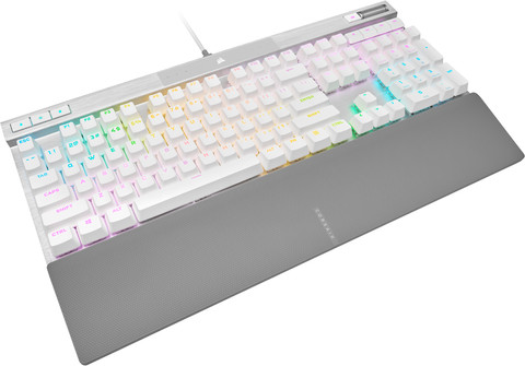 Corsair K70 Pro Optical-Mechanical Gaming Keyboard Wit Azerty rechterkant