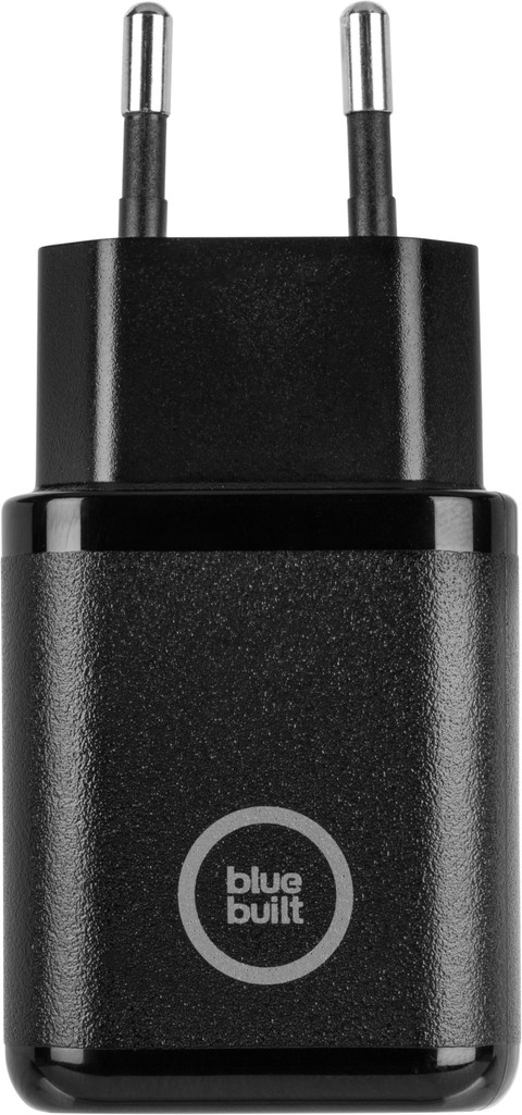 BlueBuilt Quick Charge Charger with USB-A Port 18W Black top