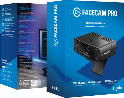 Elgato Facecam Pro 4K60 Ultra HD Webcam packaging