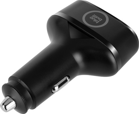 BlueBuilt Power Delivery Car Charger with 2 USB-C Ports 45W Black back