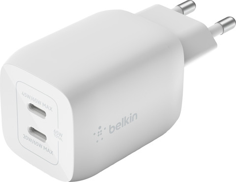 Belkin Power-Delivery-Ladegerät 65 W mit 2 USB-C-Anschlüssen null