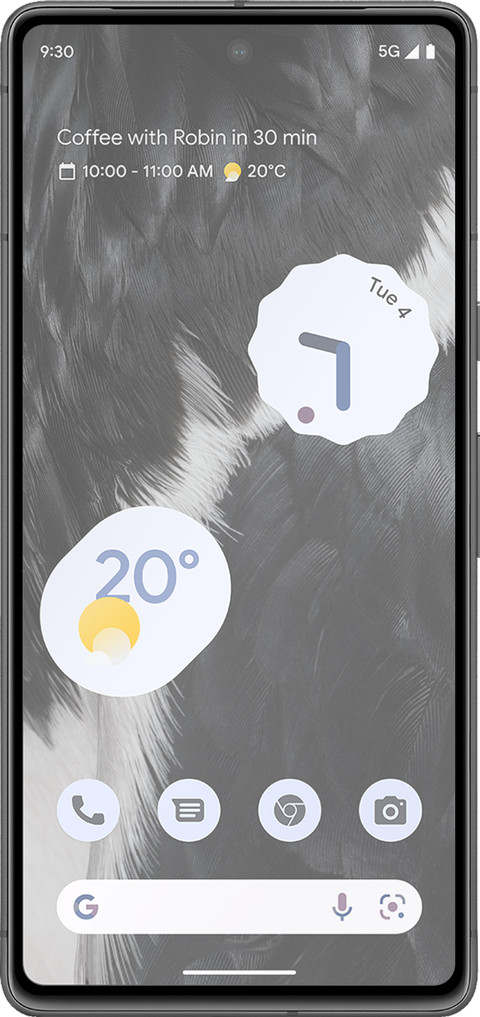 Just In Case Full Cover Google Pixel 7 Pro Screen Protector Black front