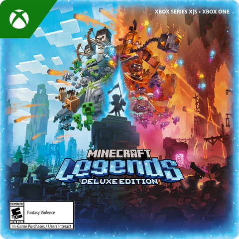 Minecraft Legends Deluxe Edition Xbox One and Xbox Series X front