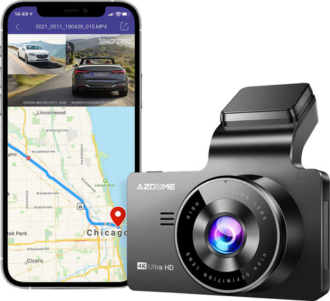 AZDome M63 Pro True Dash Cam product in use