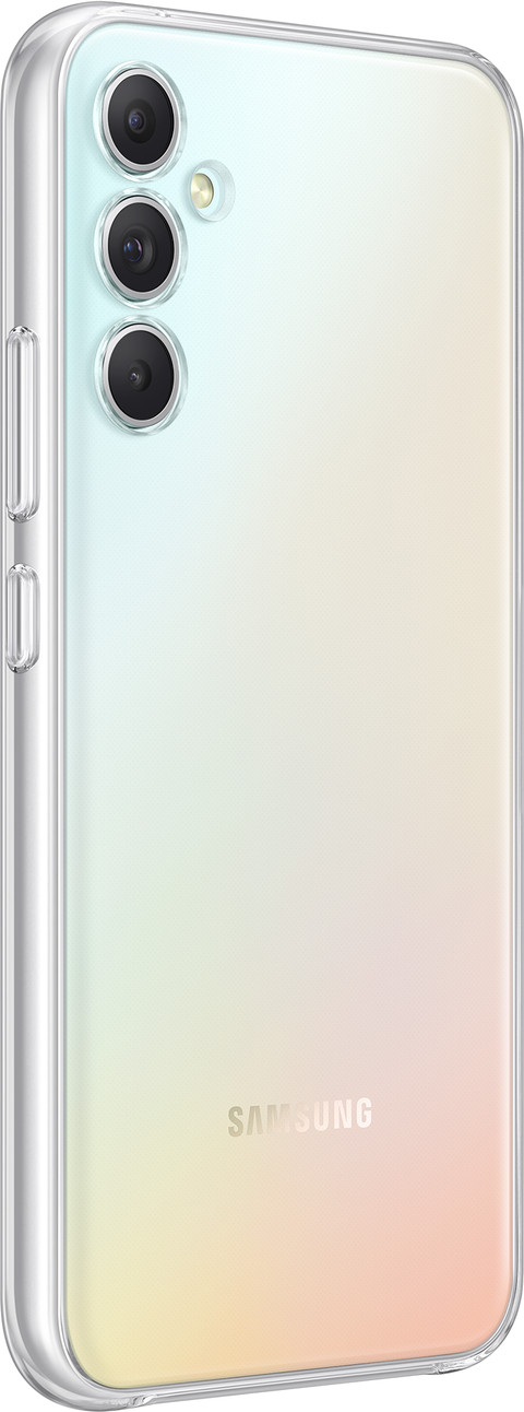 Samsung Galaxy A34 Soft Case Back Cover Transparant rechterkant