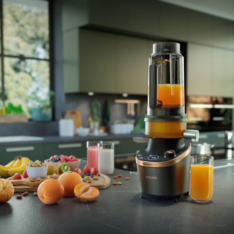 Philips Flip & Juice Blender HR3770/00 product in gebruik