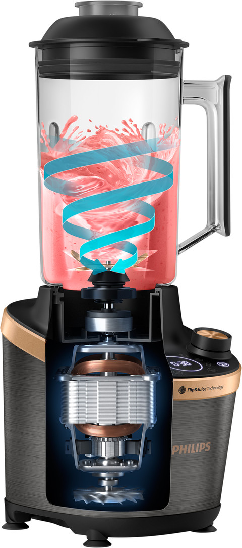 Philips Flip & Juice Blender HR3770/00 product in gebruik