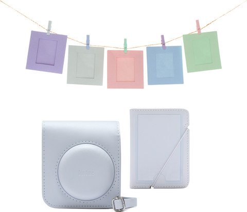 Fujifilm Instax Mini 12 Accessory Kit Clay White front