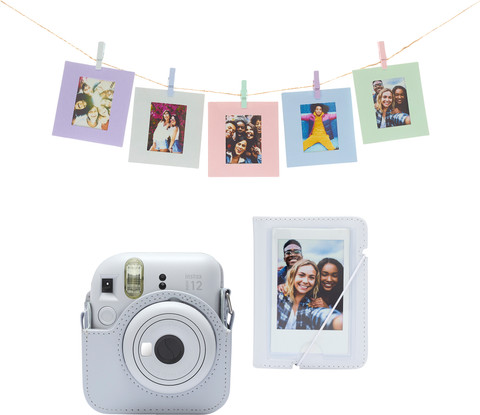 Fujifilm Instax Mini 12 Accessory Kit Clay White front