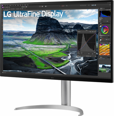 LG UltraFine 32UQ85R-W linkerkant