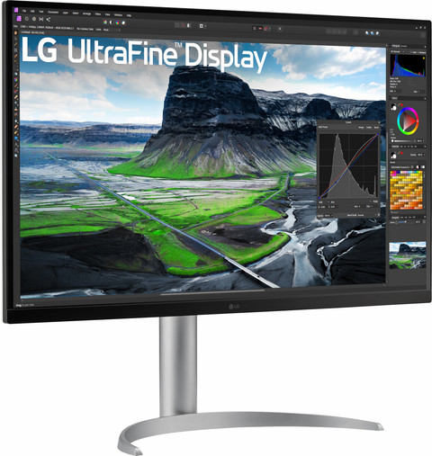 LG UltraFine 32UQ85R-W rechterkant