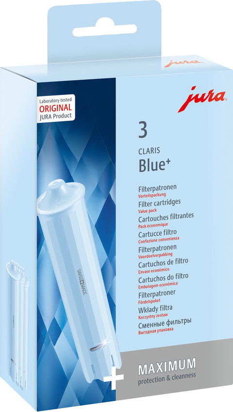 JURA Claris Blue+ Waterfilter 3 stuks verpakking