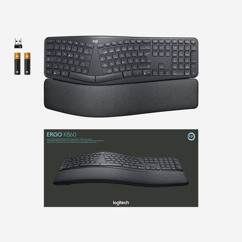 Logitech K860 Ergonomisch Draadloos Toetsenbord Azerty null