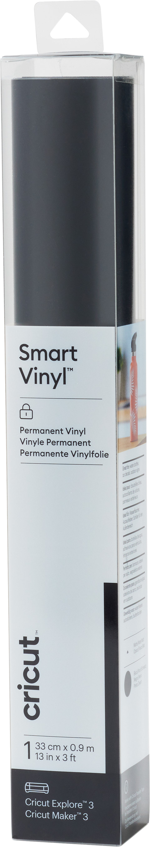 Cricut Smart Vinyl Permanent Black 33x91cm Main Image