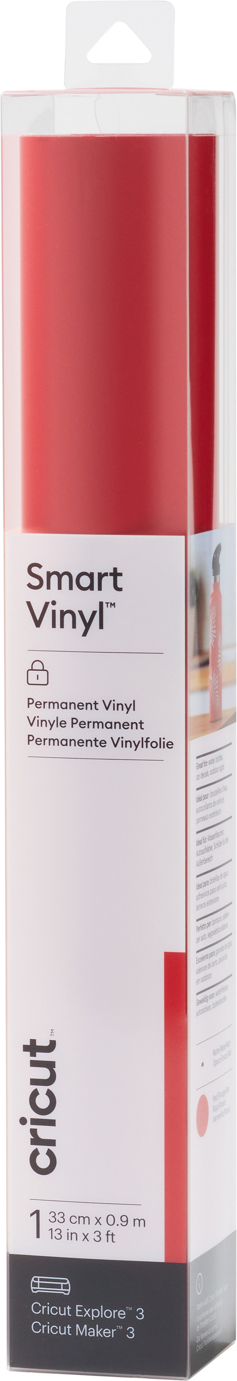 Cricut Smart Vinyl Permanent Red 33x91cm Main Image